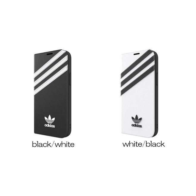 【アウトレット】 adidas アディダス  iPhone 12 mini OR Booklet Case SAMBA FW20 white/black｜ymobileselection｜16