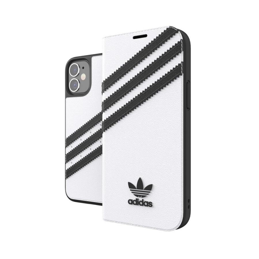 【アウトレット】 adidas アディダス  iPhone 12 mini OR Booklet Case SAMBA FW20 white/black｜ymobileselection｜02