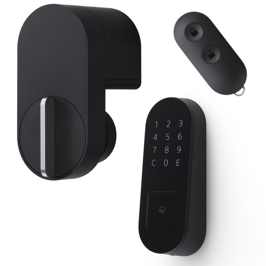 POWER Qrio Lock ブラック・Qrio Pad・Key Sセット キュリオロック 【3 