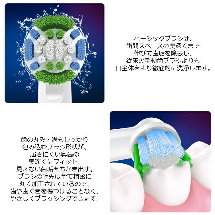 Braun Oral-B 純正 ブラウン オーラルB ベーシックブラシ 12本入り ベーシック 替えブラシ オーラルビー oralb 交換ブラシ 交換歯ブラシ EB20 替ブラシ スペア｜yms-online｜03