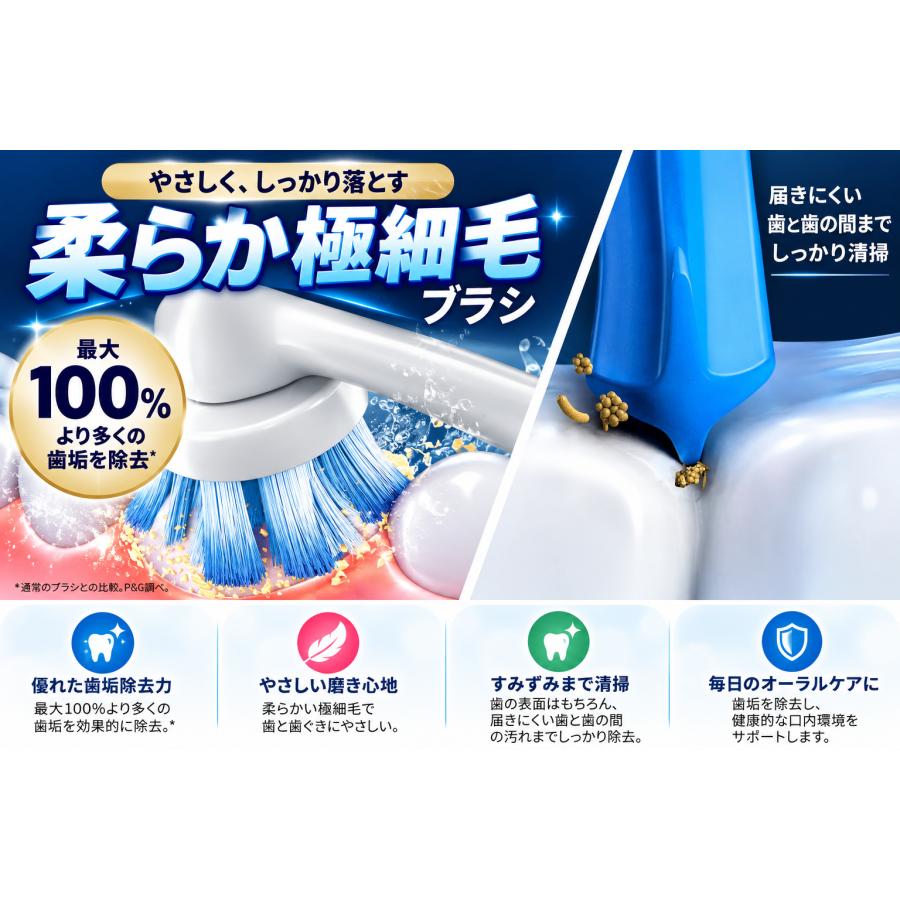 Braun Oral-B 純正 ブラウン オーラルB 替えブラシ 柔らかめ やわらか