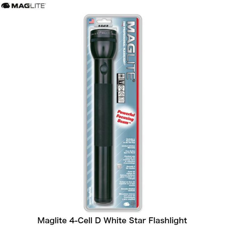 MAGLITE マグライト S4D016 4-Cell D White Star Flashlight ハンディ 