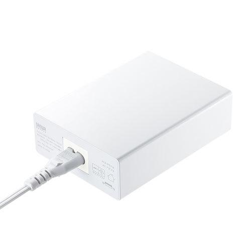 USB充電器 6ポート 合計12A ホワイト タブレット、スマートフォンなどを最大6台まとめて 高耐久仕様 サンワサプライ ACA-IP67W 送料無料 メーカー保証 新品｜yms-reusestore｜08