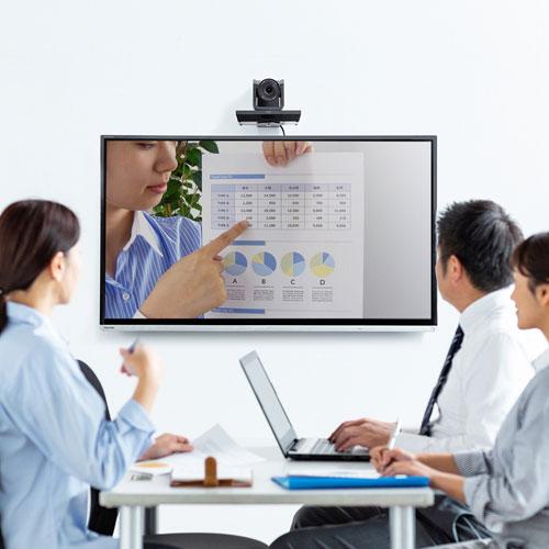 【値切OK】サンワサプライ 3倍ズーム会議用webカメラ CMS-V50BK 3倍ズーム搭載のビデオ会議向けウェブカメラ、サンワサプライ - 週刊