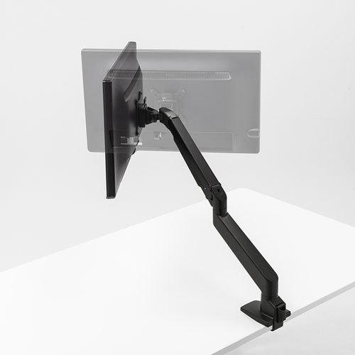 サンワサプライ製水平垂直多関節液晶モニターアーム（ブラック） CR-LA1302BKN2【水平垂直多関節液晶モニターアーム（2面・ブラック