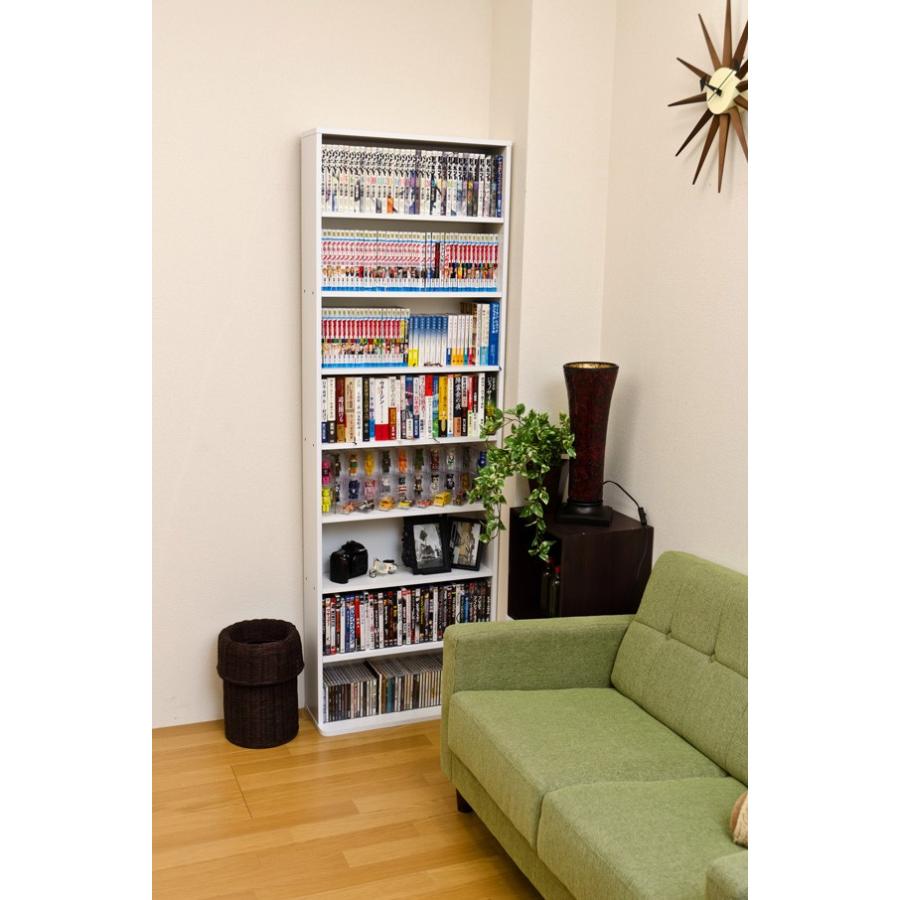 本棚 大容量 320冊 スリム おしゃれ 木製 棚 書棚 収納 オープン