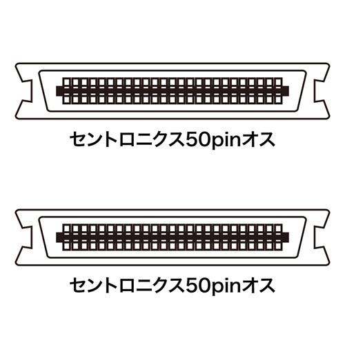 SCSIケーブル 1m サンワサプライ KB-SCC1K 新品 送料無料｜yms-reusestore｜02