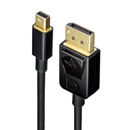 ミニ-DisplayPort変換ケーブル（Ver1.4) ブラック 1m 8K/60Hz対応 サンワサプライ KC-DPM14010 新品 送料無料｜yms-reusestore｜05