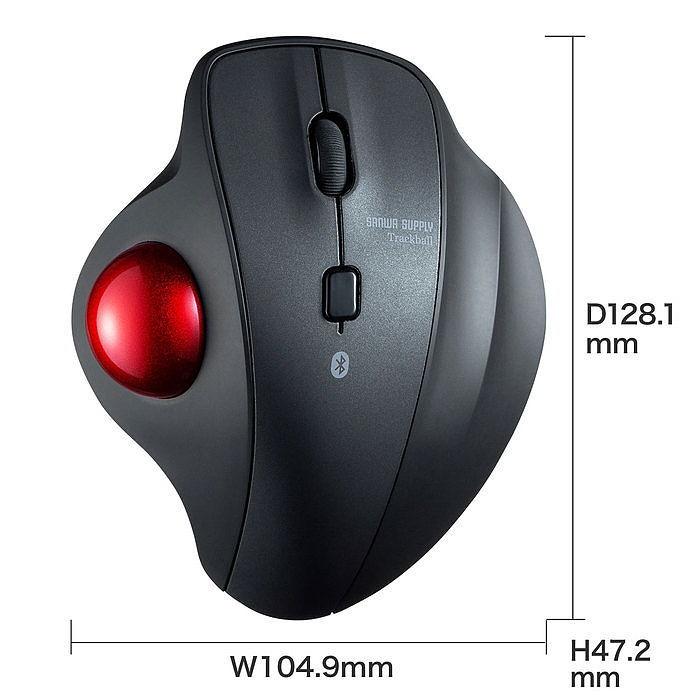 Bluetoothトラックボール マウス（ブラック） 静音 ワイヤレス エルゴノミクス サンワサプライ MA-BTTB130BK 新品 送料無料｜yms-reusestore｜18
