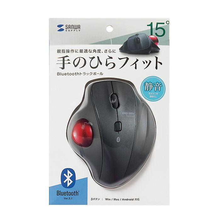 SANWA SUPPLY Bluetoothトラックボール マウス(ブラック) 静音 SANWA SUPPLY Bluetoothトラックボール マウス(ブラック) 静音