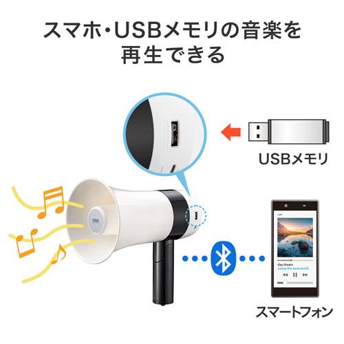 ハンドメガホン拡声器 超軽量サイズ 繰り返し充電して使えるバッテリー内蔵 MM-SPAMP13 サンワサプライ 送料無料 メーカー保証 新品｜yms-reusestore｜17