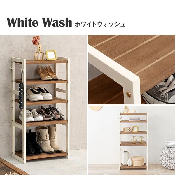 シューズラック おしゃれ ミドルタイプ スリム 幅45cm 約12足 省スペース 可動棚 木製 北欧 収納 靴 玄関 くつ 靴入れ 扉なし 棚 ラック 一人暮らし ID005の画像