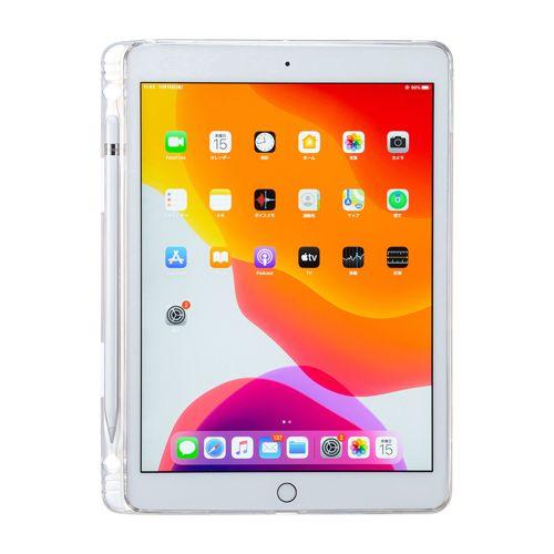 iPad 10.2インチ Apple Pencil収納ポケット付きクリアカバー PDA-IPAD1618CL サンワサプライ 送料無料  新品｜yms-reusestore｜06