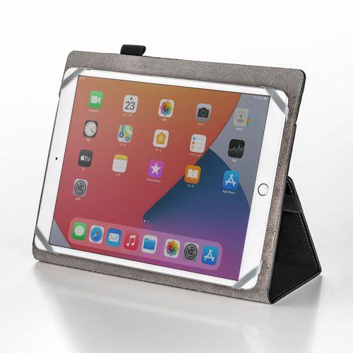 汎用タブレットケース 10インチ 薄型 シンプルでかさばらない PDA-TABUH10BK サンワサプライ 送料無料  新品 | SANWA SUPPLY | 02