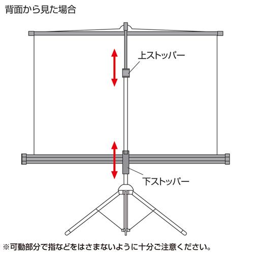 SANWA SUPPLY プロジェクタースクリーン 三脚式 コンパクトに SANWA SUPPLY プロジェクタースクリーン 三脚式 コンパクトに