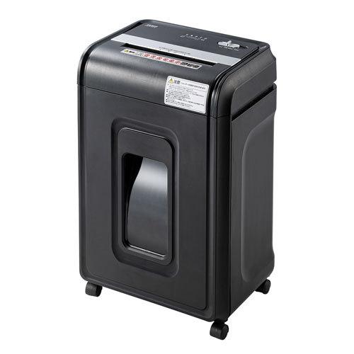 電動シュレッダー ミニクロスカット(4×12mm) 60分連続細断 最大20枚 CD・DVD、カード対応 サンワサプライ PSD-C6018 送料無料 メーカー保証 新品