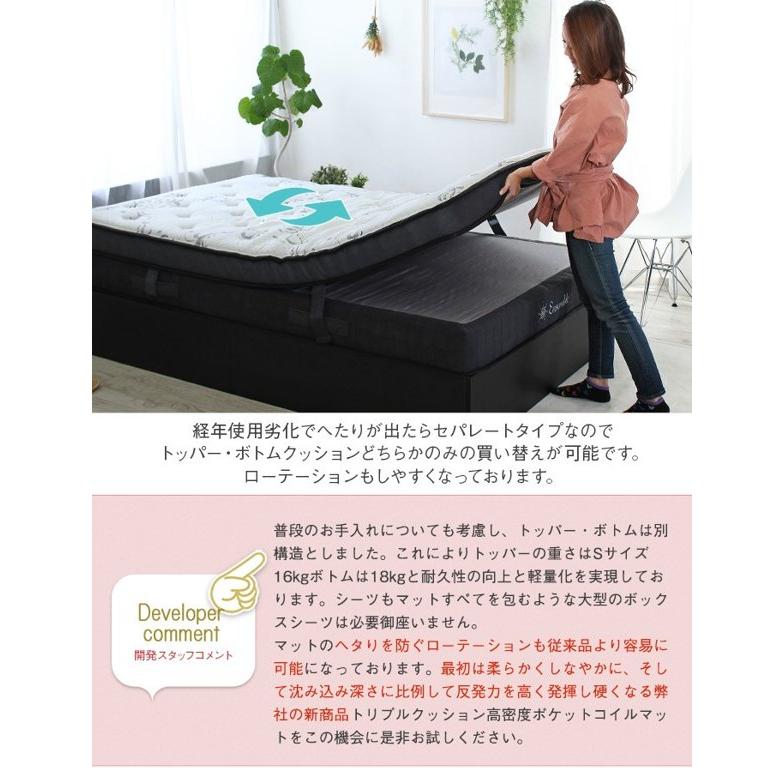 マットレス セミダブル 腰痛対策 ポケットコイル 厚さ24cm 白 マットレス セミダブル 腰痛対策 ポケットコイル 厚さ24cm 白