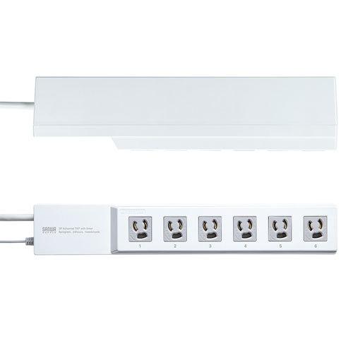 SANWA SUPPLY コンセントタイマー 電源タップ 3P 6個口 3m SANWA SUPPLY コンセントタイマー 電源タップ 3P 6個口 3m