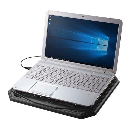 ノート用クーラーパッド 20cmの大型ファン搭載、3段階高さ調節可能強力 TK-CLN29U サンワサプライ 送料無料 新品_1