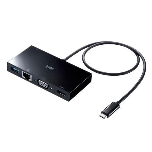USB Type-Cモバイルドッキングステーション USB3.2 Gen1・LAN・HDMI・VGA USB-3TCH30BK サンワサプライ 送料無料 メーカー保証 新品