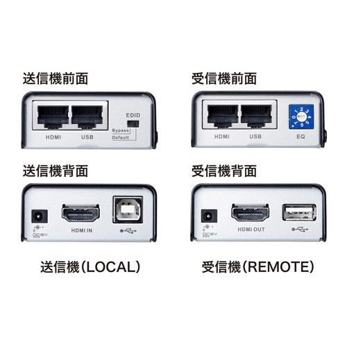 HDMI+USB2.0エクステンダー 1080Pで最大40m、720Pなら最大60mまで延長できる サンワサプライ VGA-EXHDU メーカー保証新品 送料無料_4