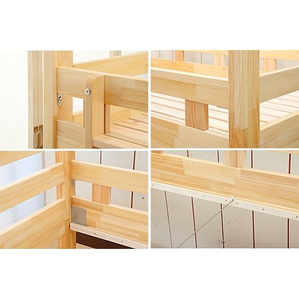 【訳あり・新品】 『日本製』ヤマサキ　3段ベッド（三段ベッド）　子供　頑丈　丈夫　国産　シングル　木製 【DGJ1451719195】(52950円)