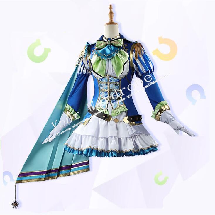 ウマ娘 プリティーダービー 風 サトノダイヤモンド コスプレ衣装 ウィッグ 靴 コスチューム 演出服 アニメ ゲーム ハロウィン cosplay 変装 靴