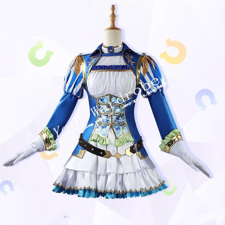 ウマ娘 プリティーダービー 風 サトノダイヤモンド コスプレ衣装 ウィッグ 靴 コスチューム 演出服 アニメ ゲーム ハロウィン cosplay 変装 靴