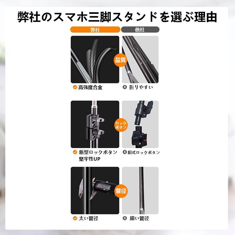 自撮り スタンド セルカ棒 スマホ用 スマホスタンド 三脚 ホルダー