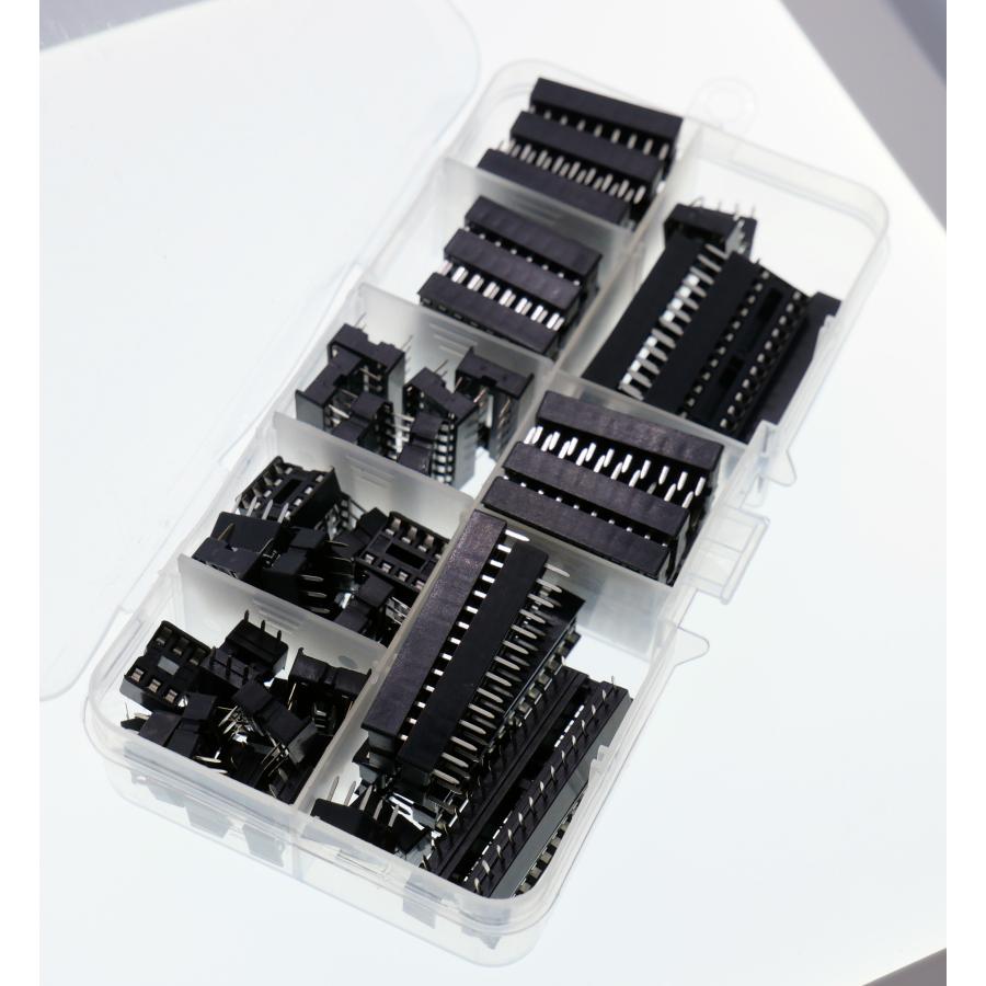 YMS PARTS 【ICソケット 66個セット】DIP 8種類（6?28ピン）電子工作・修理用 ソケットセット : YMS PARTS ...