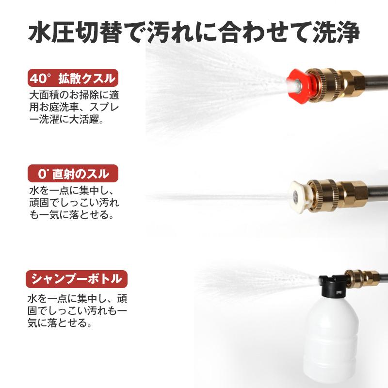 高圧洗浄機 コードレス 充電式 ハンディ 洗車機 タンク式 強力