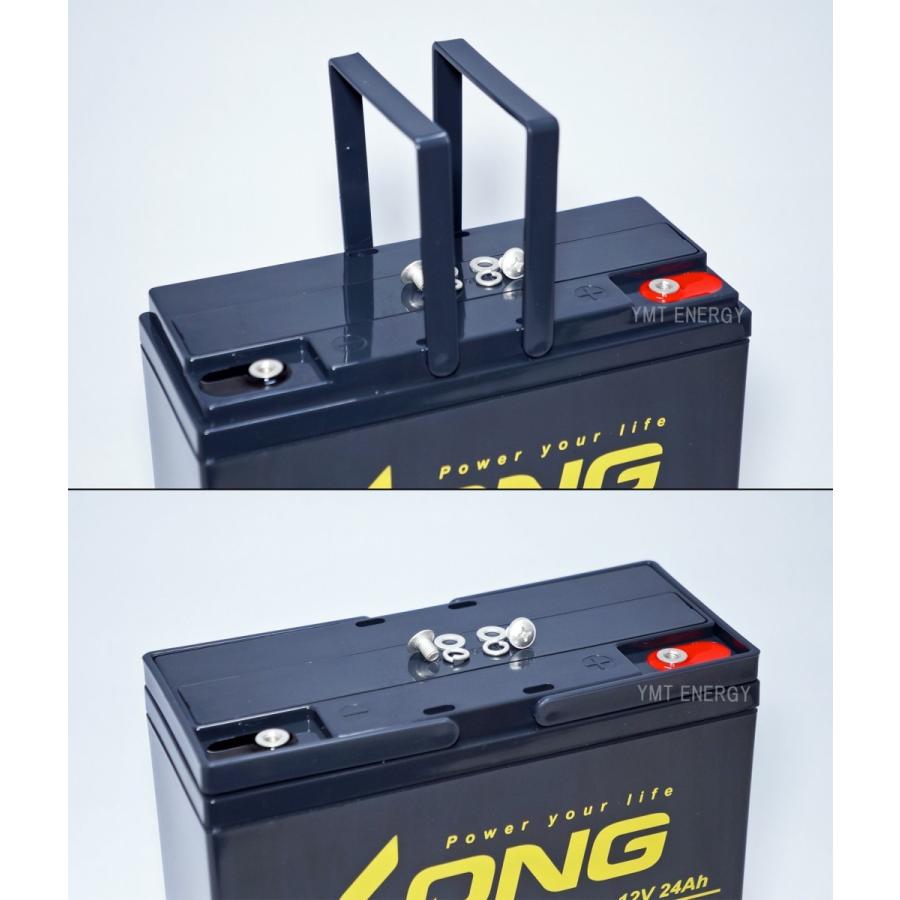 12Ｖ 24Ah シールドバッテリー WP24-12ANE 完全密封型鉛蓄電池 高サイクル 高蓄電容量 ポータブル電源 電動リール 電動バイク ネジ端子付の画像