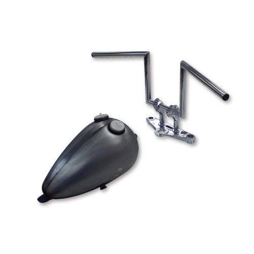 Z BAR ゼット ハンドル バー 10インチ 高さ25.5cm 凹み 有り ブラック 