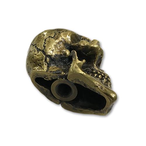 髑髏 ガイコツ スカル 骨 ドクロ スケルトン ブラス 真鍮 シフター