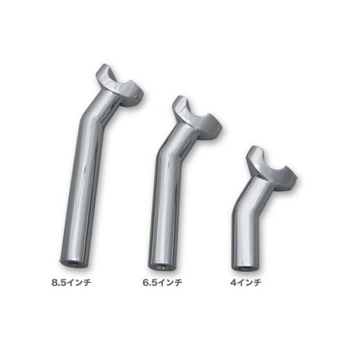 プルバック ハンドル ライザー クローム 高さ4インチ 手前 傾斜 
