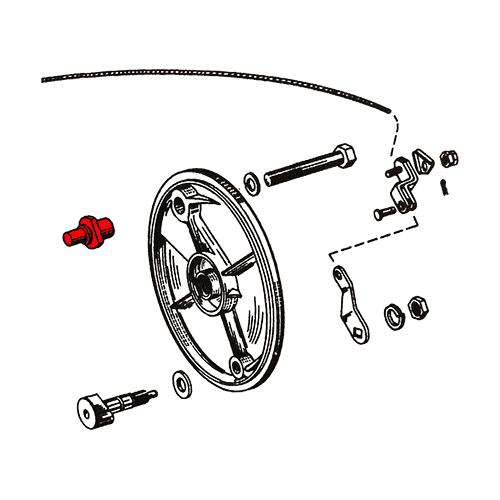 1964-1972 XL XLCH K 33.4mm フォーク ハンバーガー ドラムブレーキ 用