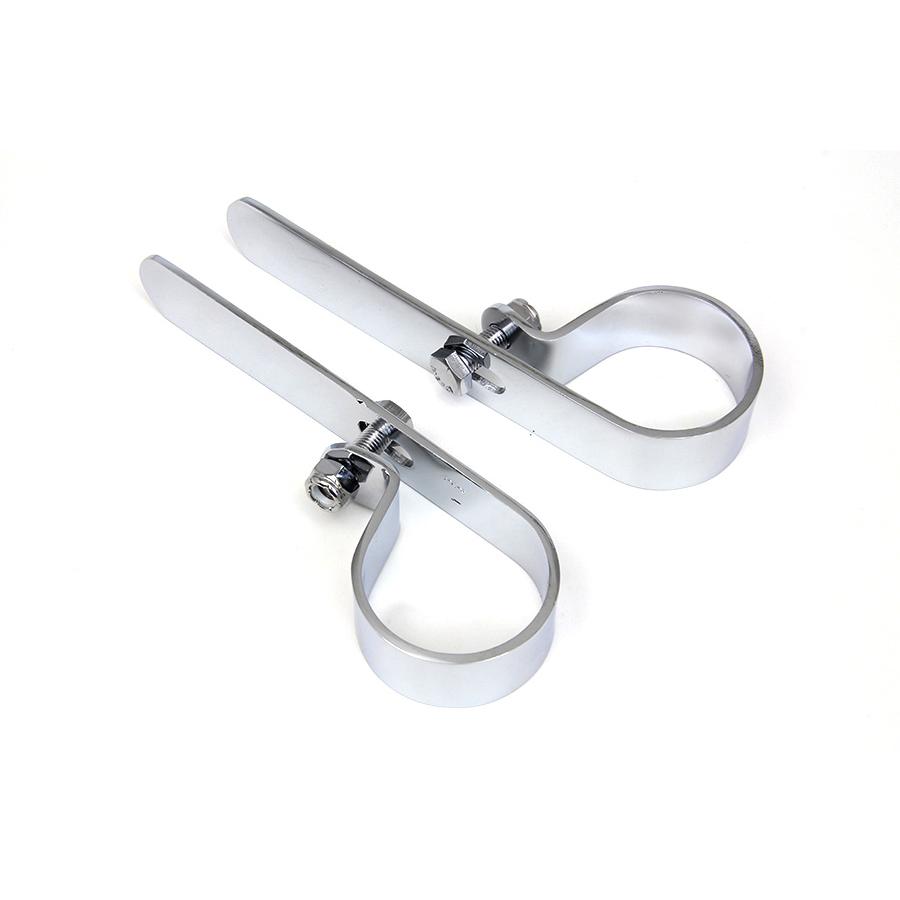 2-1/2インチ エキゾースト マフラー エキパイ クローム クランプ 2個