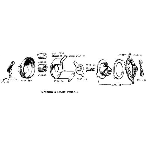 レプリカ Briggs and Stratton ロック & キー スイッチ B2-67