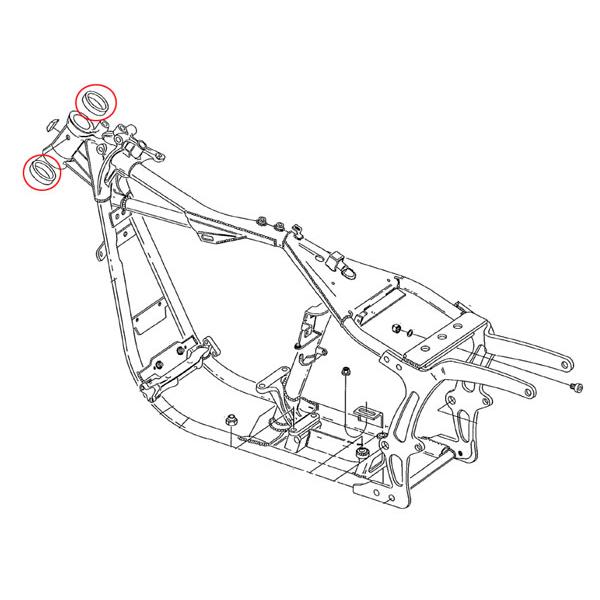 TIMKEN ネックベアリング のみ 1960-2012 ビッグツイン 48300-60
