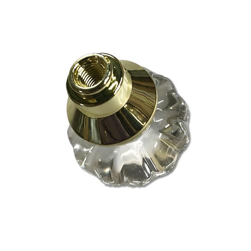 GLASS SHIFT KNOB Gold ガラス シフト ノブ ゴールド 金 台座 直径約