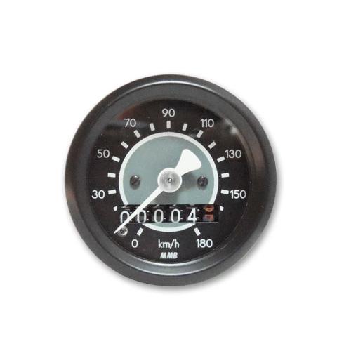 新品未使用　ハーレー　スピードメーター　48mm MMB TARGET 文字盤 直径 48mm 機械式 車速 速度計 スピード メーター 1