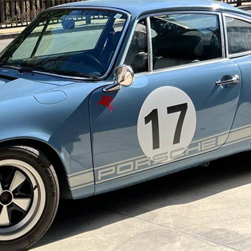 Porsche ポルシェ 911 レーサー マグネット ゼッケン サークル 直径