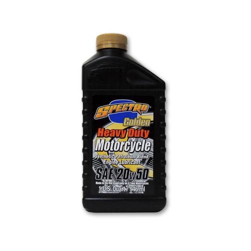 SPECTRO スペクトロ ヘビーデューティー ゴールデン セミシンセティック エンジン オイル 20W-50 946ml ハーレー ...