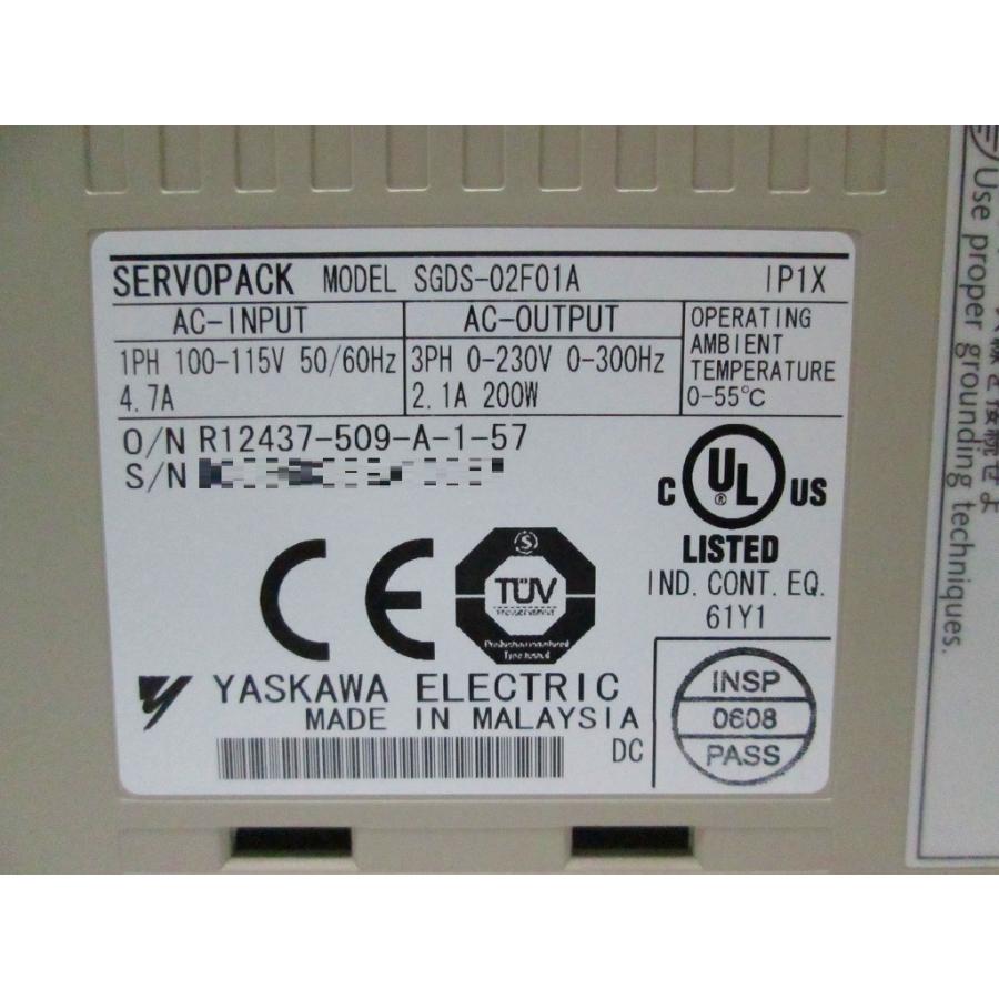 安川電機　ACサーボパック　SGDS-02F01A　未使用品 |  | 02
