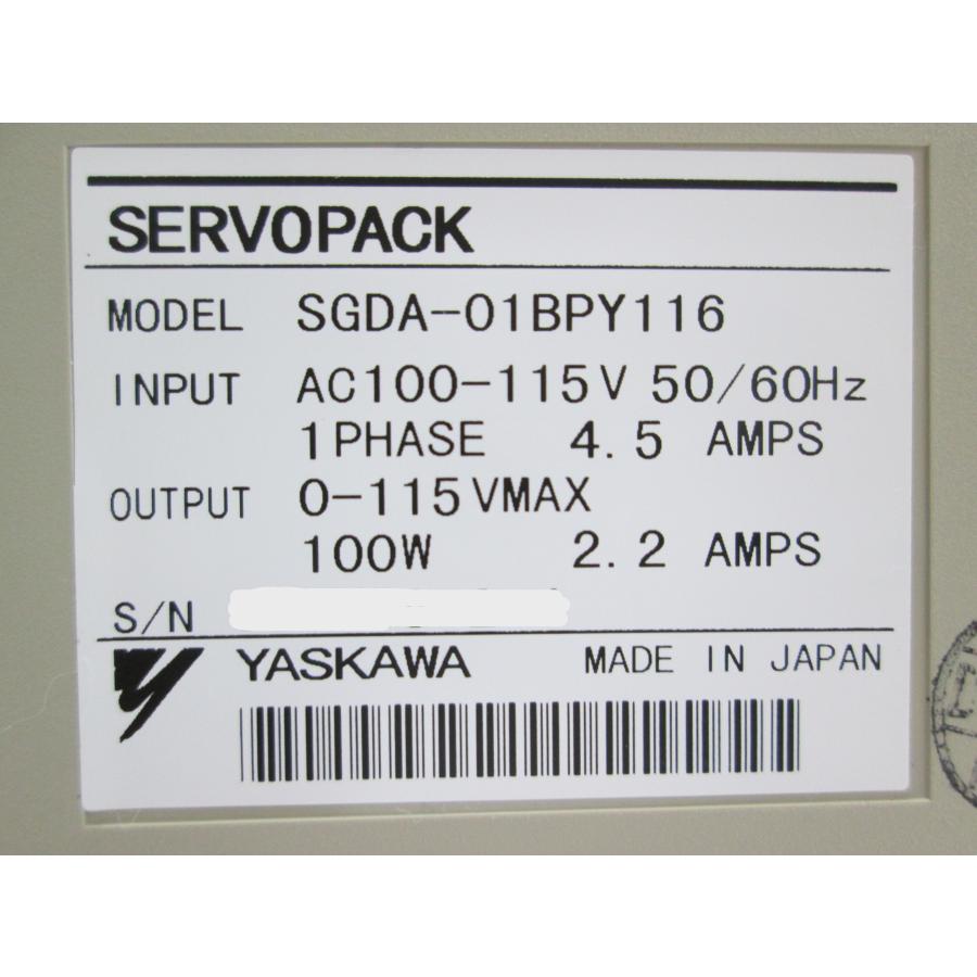安川電機　サーボパック　SGDA-01BPY116 |  | 03