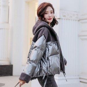 店 価格 ダウンジャケット レディース ダウンコート 暖かい 異素材切り替え コート 防寒 光沢 冬アウター フード付き ショート丈 オシャレ 春夏人気商品 Www Superavila Com