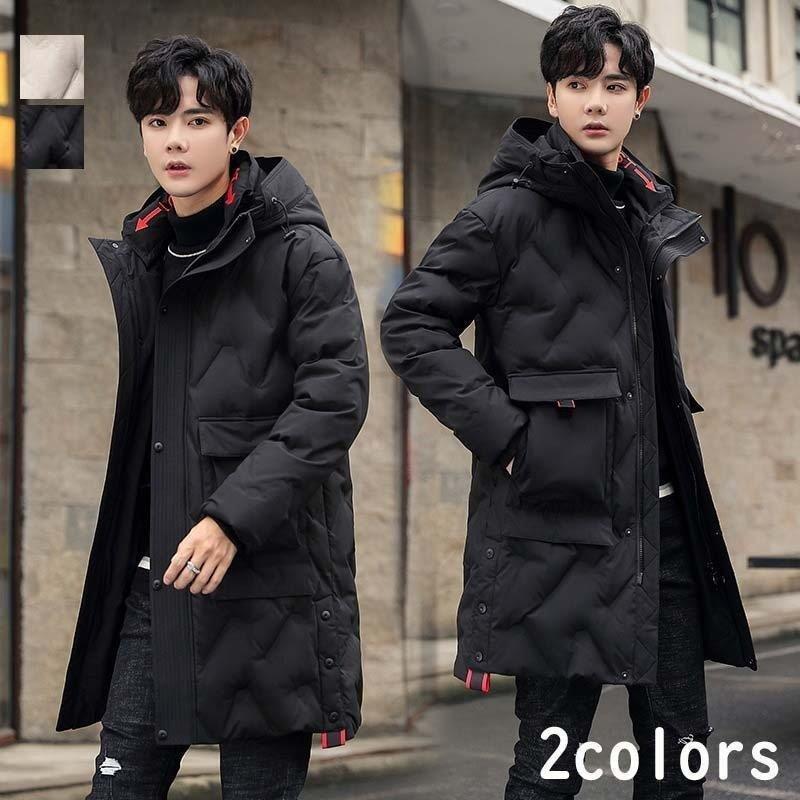 21春大特価セール ダウンジャケット ビジネスコート メンズ ロングコート ダウンコート オシャレ 男性用コート ロング丈 ダウンコート 大きいサイズ お兄系 通勤通学 秋冬 韓国風 おしゃれ 大きいサイズ フード付き カジュアル アウター コート アウター