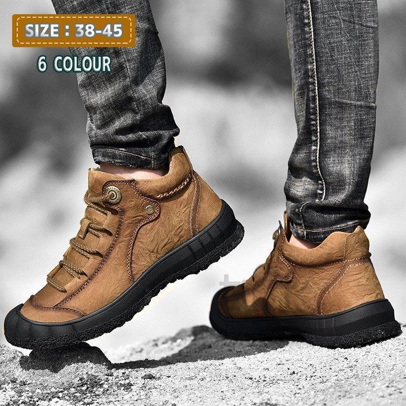 新品販売品 ムートンブーツ メンズ 靴 スノーブーツ シューズ 裏起毛 防寒 2タイプ カッコイイ オシャレ 3色 冬 本革 上品 高級 爆発的な割引 Www Superavila Com