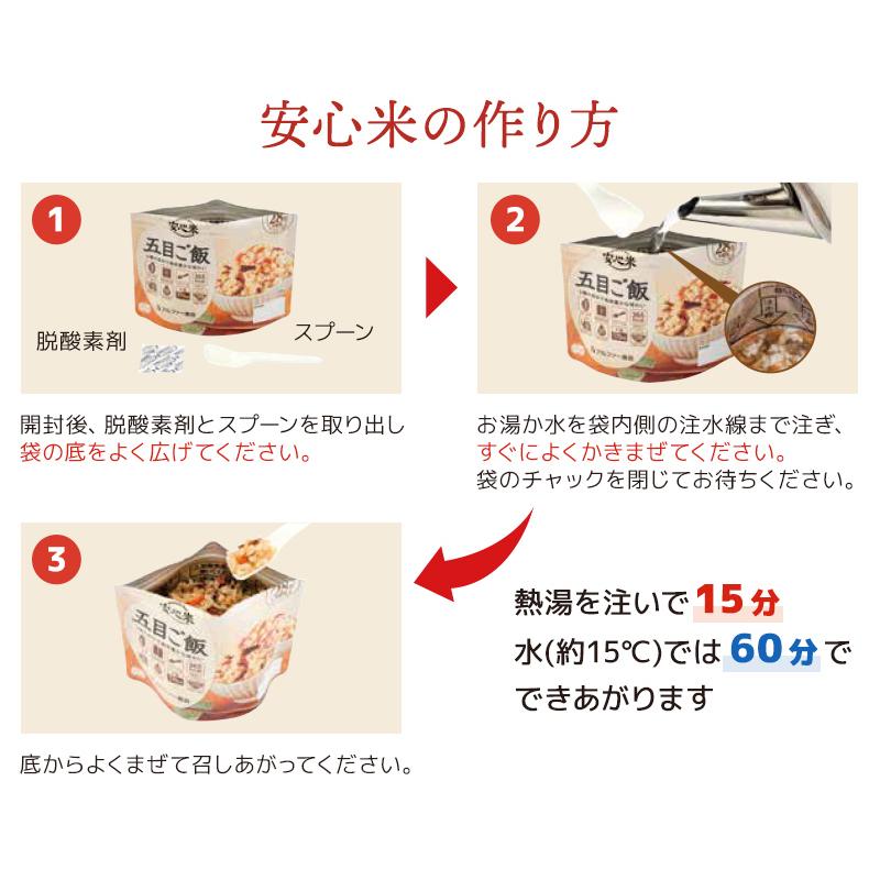 アルファ米 安心米 人気ベスト5 15食 5日分 アルファー食品 非常食