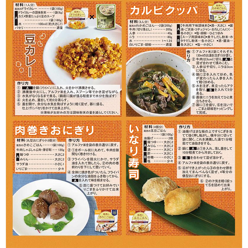 期間限定内容】アルファ米 完全制覇 21種類 22食 7日分（21種類